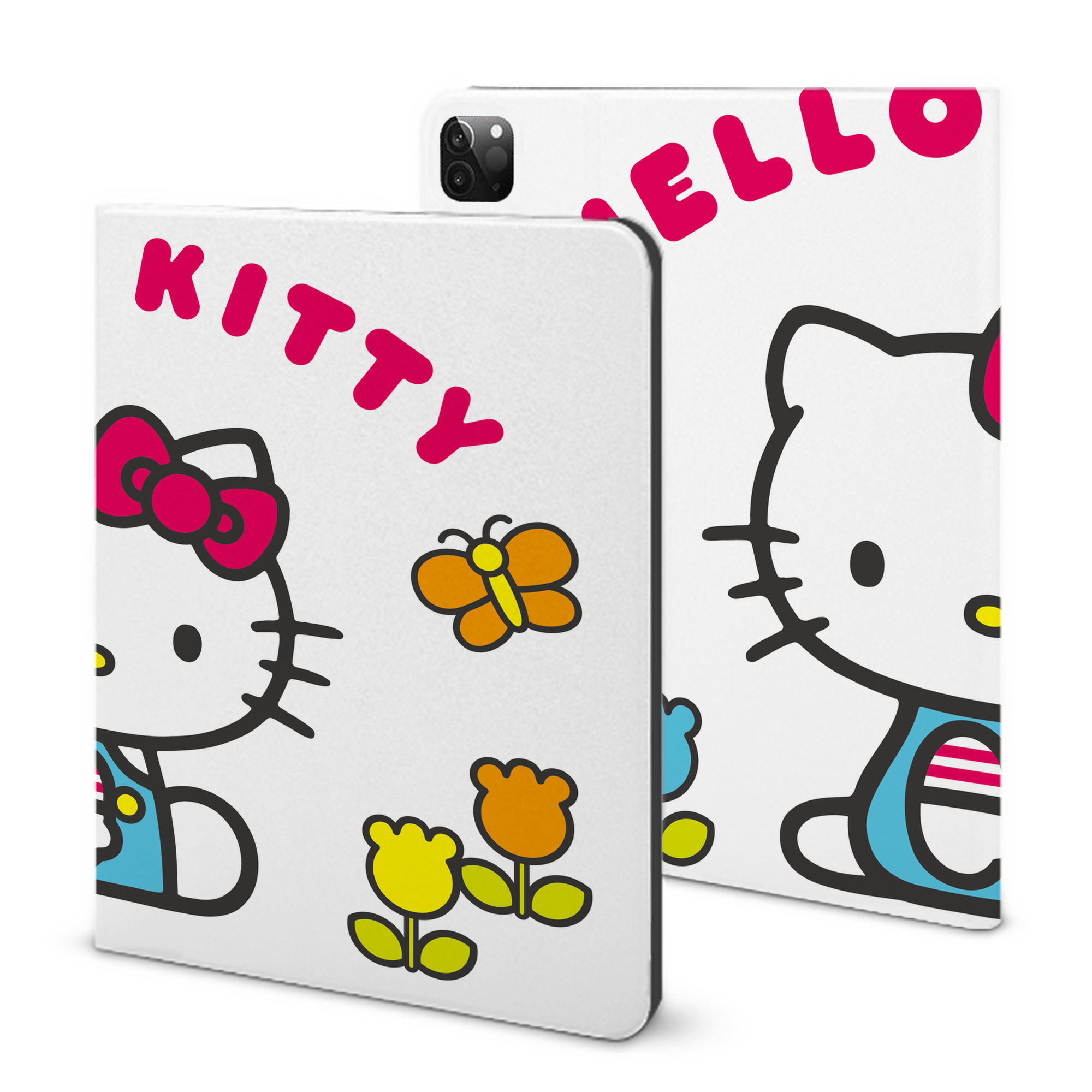 （画像用） Hello Kitty ハローキティ IPadケース ペンホルダー付き ブックスタイルデザイン